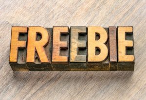 Offer them as freebies to customers